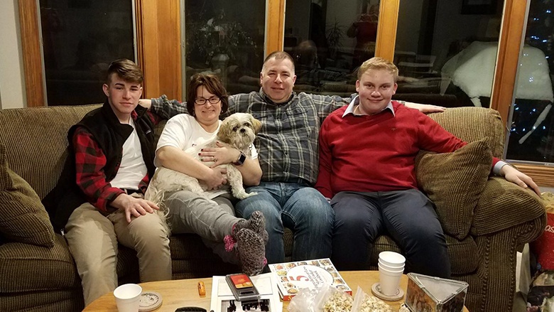 PPP Teilnehmer Jonas Scheibe mit Gastfamilie