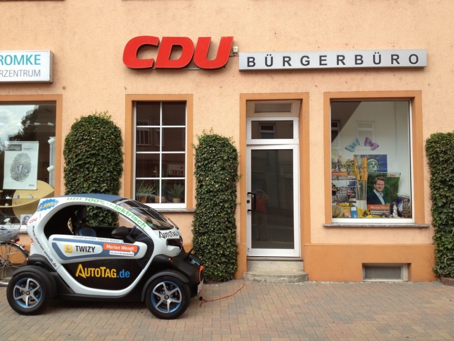 Infostände und Gespräche mit Bürgern