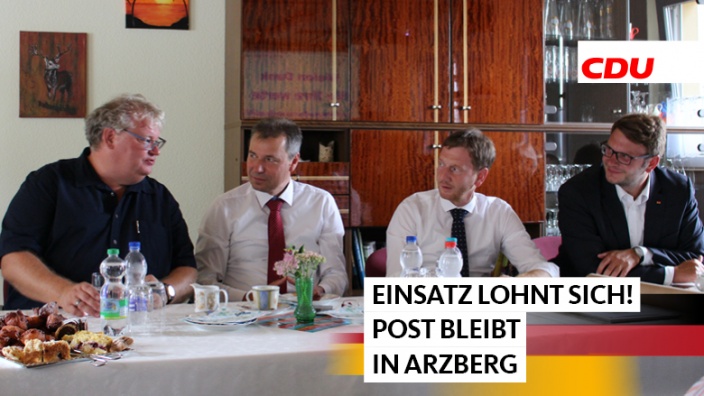 Ministerpräsident Kretschmer in Arzberg