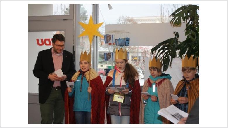 Sternsinger segneten das Wahlkreisbüro von Marian Wendt in Torgau Sternsinger segneten das Wahlkreisbüro von Marian Wendt in Torgau