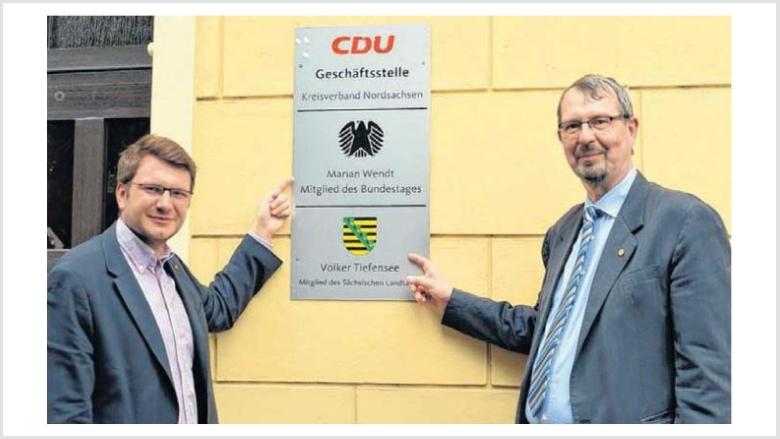 Eröffnung des Bundestags- und Landtagsbüro sowie der neuen CDU-Kreisgeschäftsstelle am Roßplatz 6 in Delitzsch Eröffnung des Bundestags- und Landtagsbüro sowie der neuen CDU-Kreisgeschäftsstelle am Roßplatz 6 in Delitzsch
