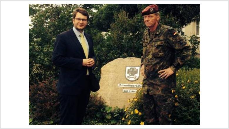 Antrittsbesuch in der Unteroffiziersschule des Heeres in Delitzsch