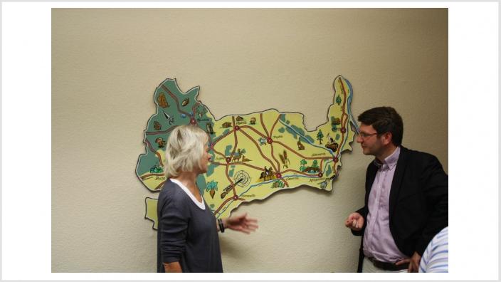 In der Gemeinde Cavertitz unterwegs