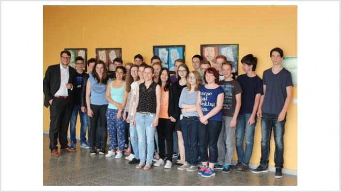 Eilenburger Gymnasiasten mit Marian Wendt im Gespräch über Europa