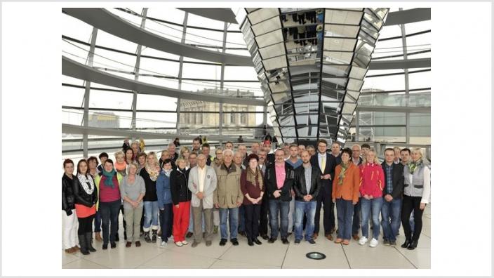 Fluthelfer in Berlin zu Gast
